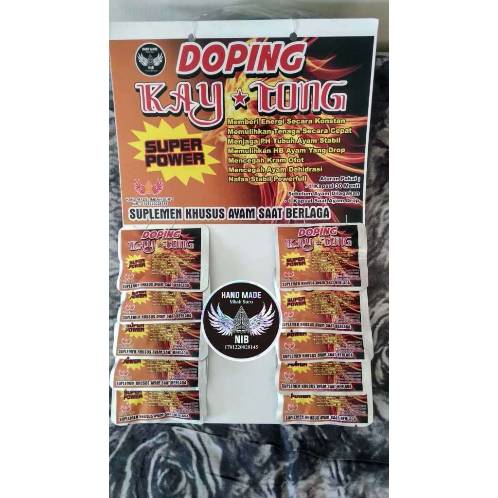 *Mbah Suro* Doping Kay Tong / Doping Mbah Suro / Doping Ayam Sachet