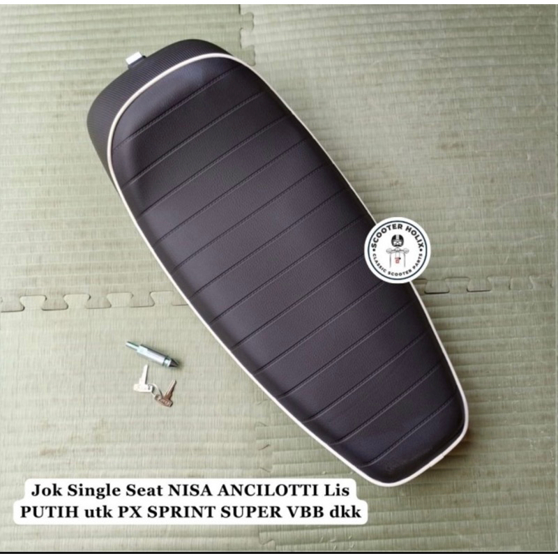 Jok Nisa ANCILOTTI BY NISA ITALY LIS PUTIH  Utk Vespa PX SPRINT SUPER VBB