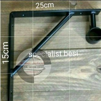 besi siku penyangga rak ambalan rak dinding penyangga