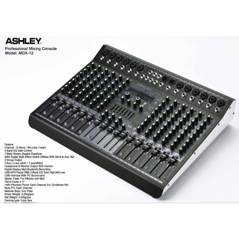 Mixer Ashley MDX12 / MDX 12 Original 12 Channel