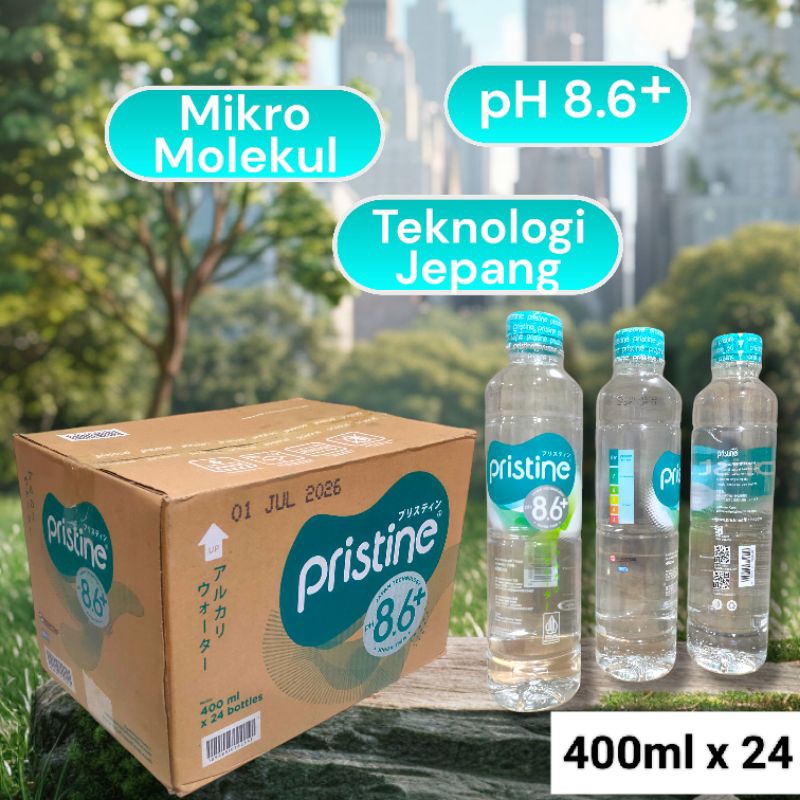 

[ 24 Botol ] Pristine Mineral Water pH 8.6+ 400ml