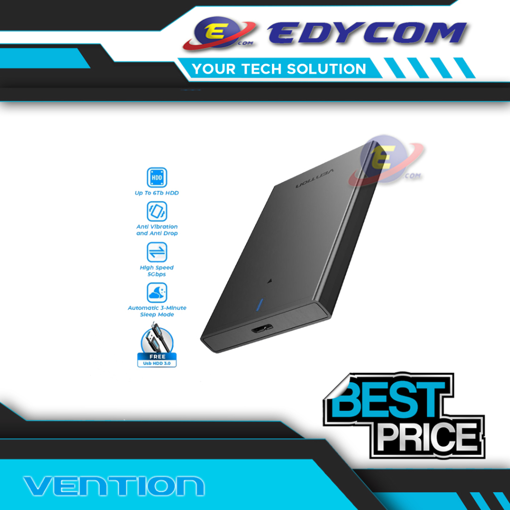 Vention Casing HDD 2.5 Enclosure SSD - KPA