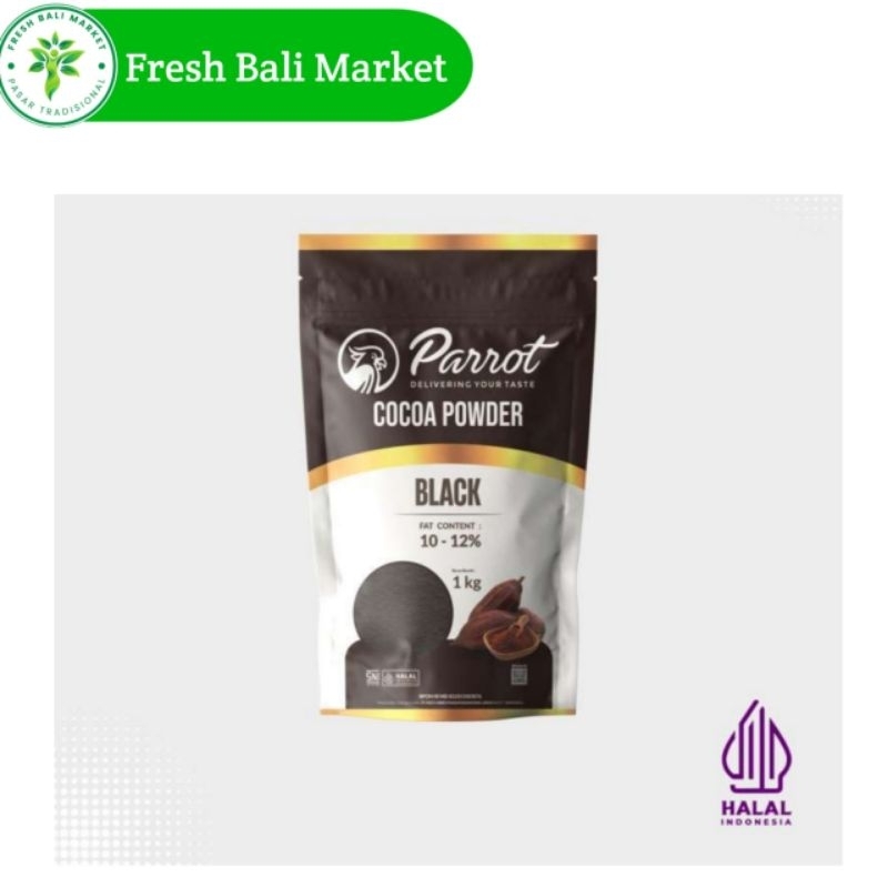 

parrot black 10-12% coklat bubuk 1kg