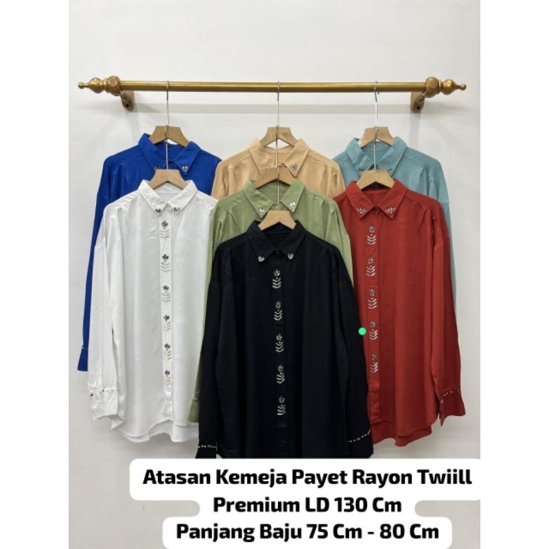 Blouse Atasan Kemeja Payet JUMBO LD 130