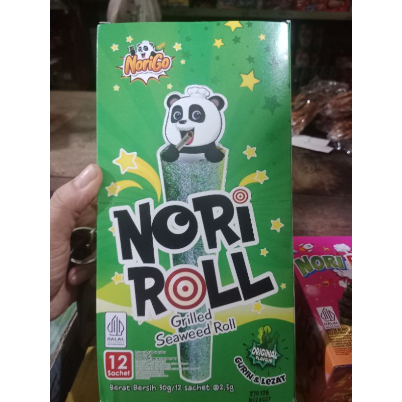 

Nori Roll Merk Norigo - Makanan Ringan Rumput Laut yang Halal