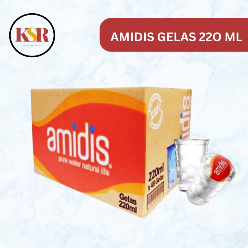 

[KSR] AMIDIS Gelas 220 ml Dus - 48 x 220 ML