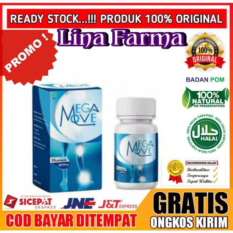 Megamove Herbal Asli 30 Kapsul Original MEGAMOVE Obat Pereda Nyeri Sendi Dan Tulang Terbaik