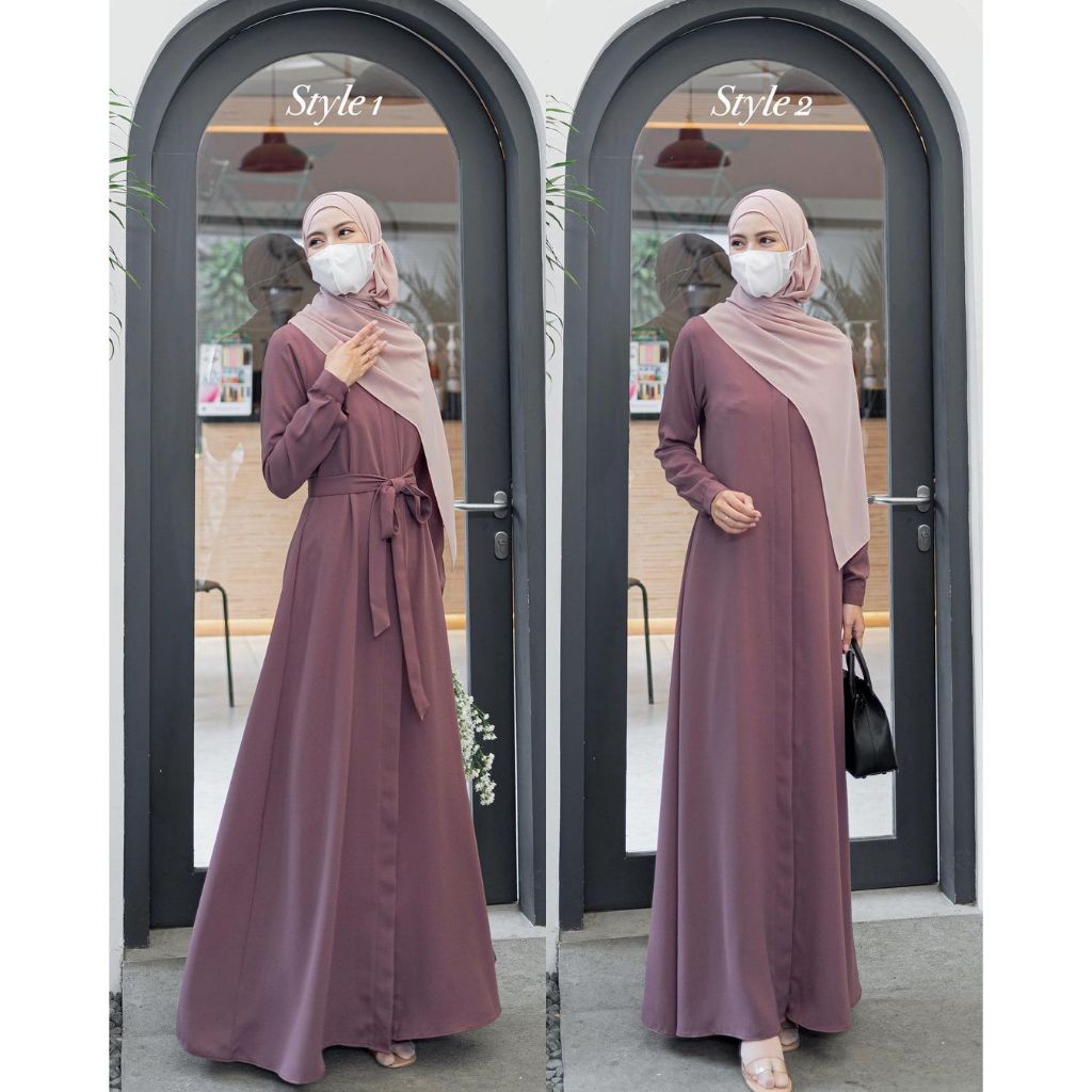 Kinan Dress Mauve ORI by ELMIZA