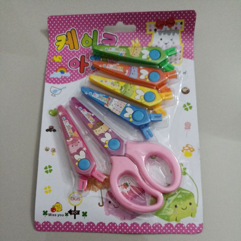 

Gunting set Plastik/Gunting aman untuk balita