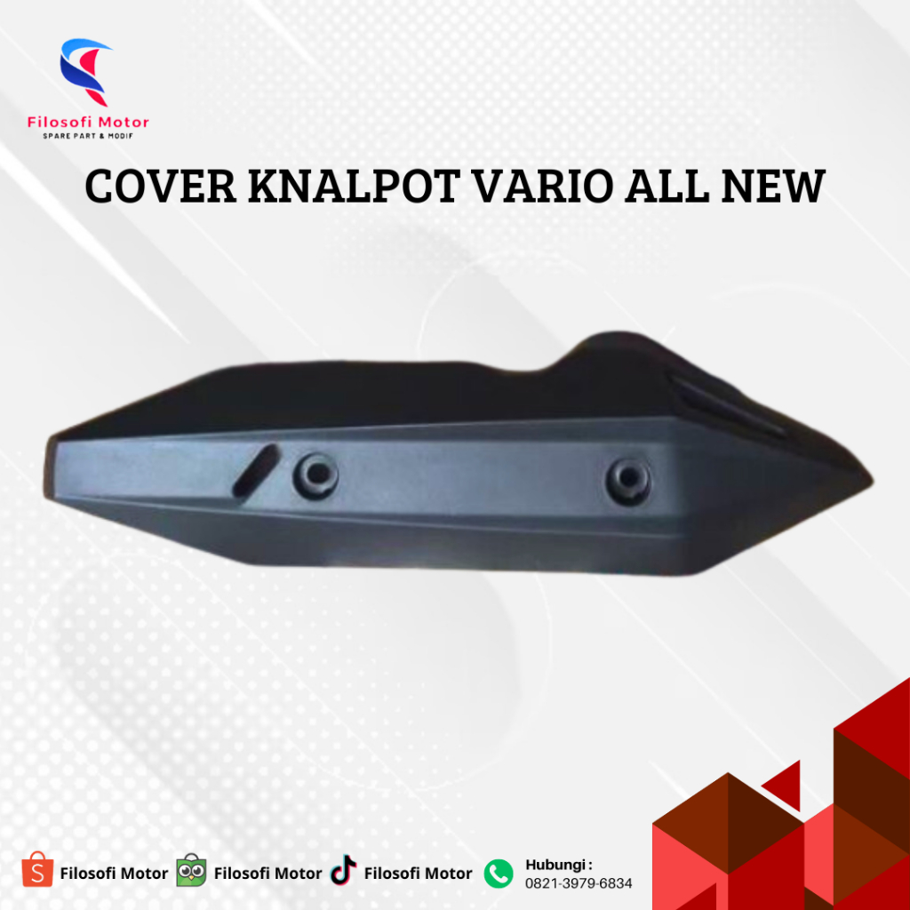 cover knalpot vario 150 new/tutup cover knalpot vario led (2018 - 2019)