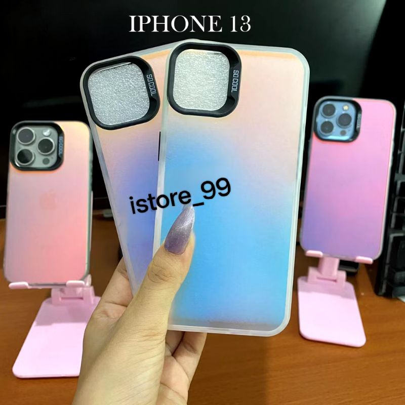 SLICON/CASE IMD SILVER AURORA FOR IPHONE 13 13 MINI 13 PRO 13 PRO MAX CASE IMD HOLOGRAM SILVER AUROR