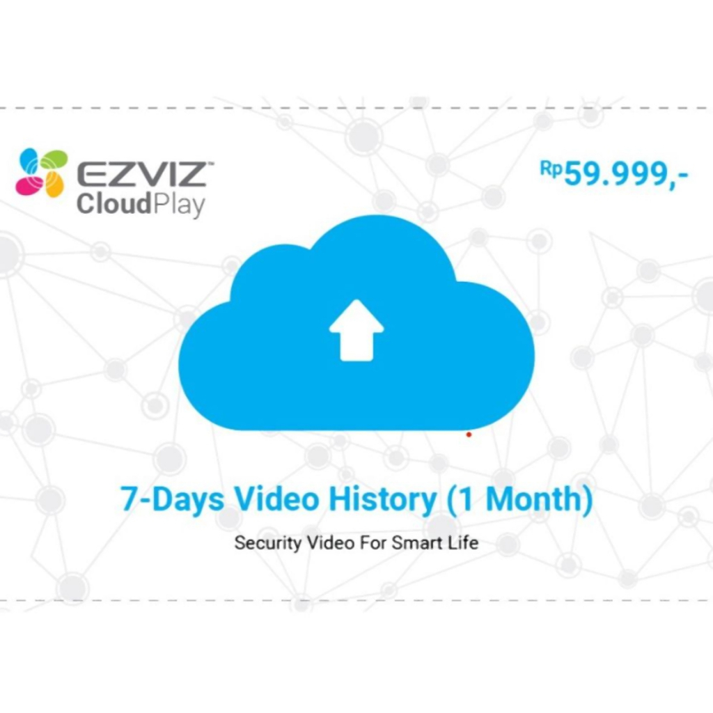 EZVIZ Cloud Play Storage 24 Jam Rekaman Full 7 Hari Langganan 1 Bulan