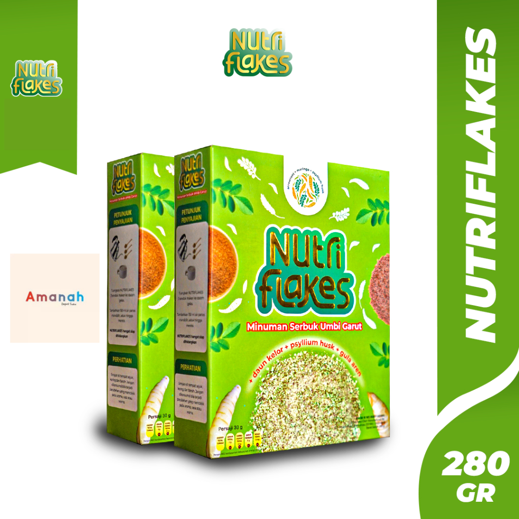 

Nutriflakes Sereal Umbi Garut Atasi Asam Lambung 280g - 2pcs