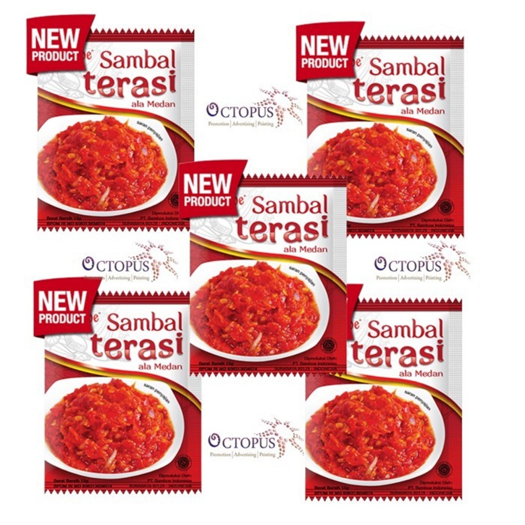 

Sambal Instan Terasi Bamboe 5 Sachet x 15 Gram