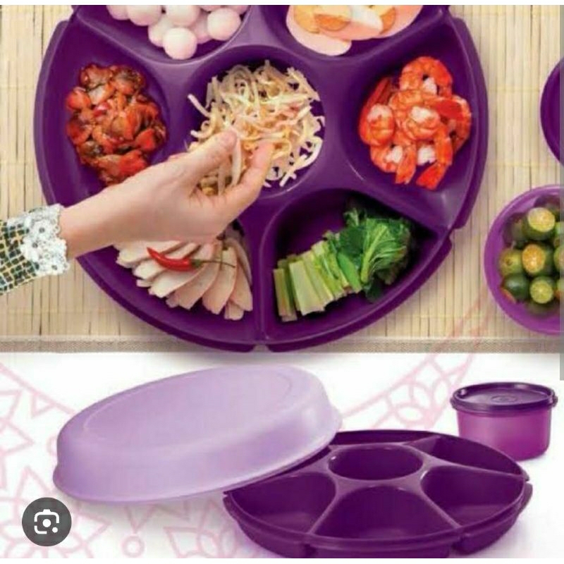 Large serving center Tupperware