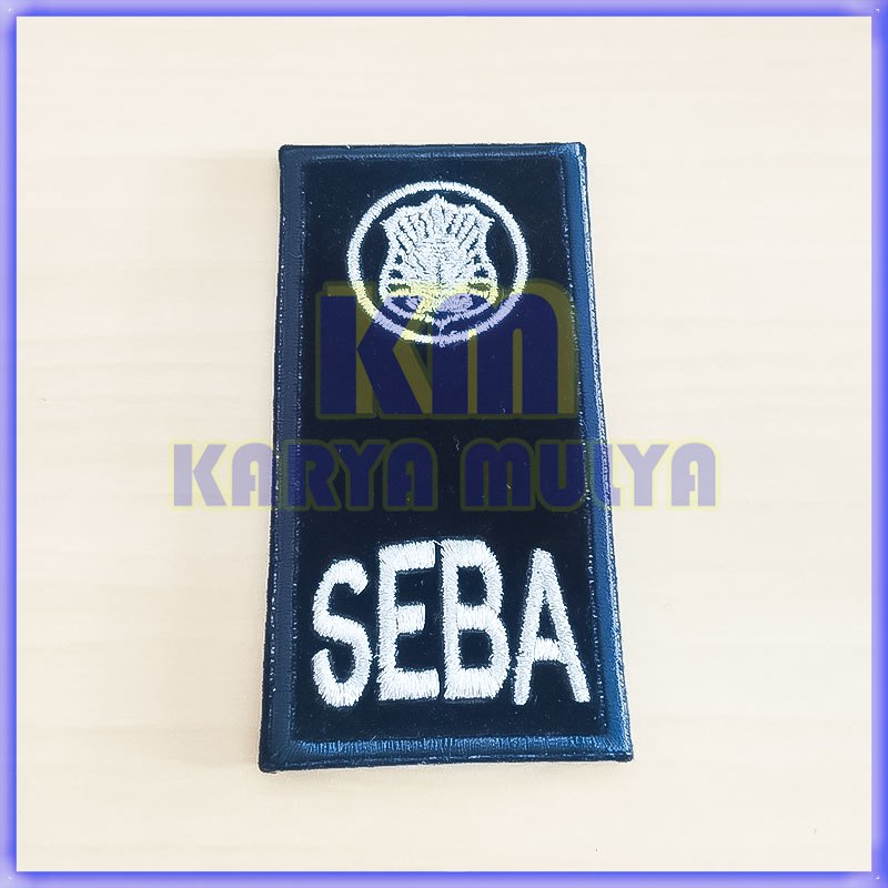 Evolet SEBA Evolet Sekolah Bintara Evolet Tanda Pangkat Hitam Murah - Karyan Mulya