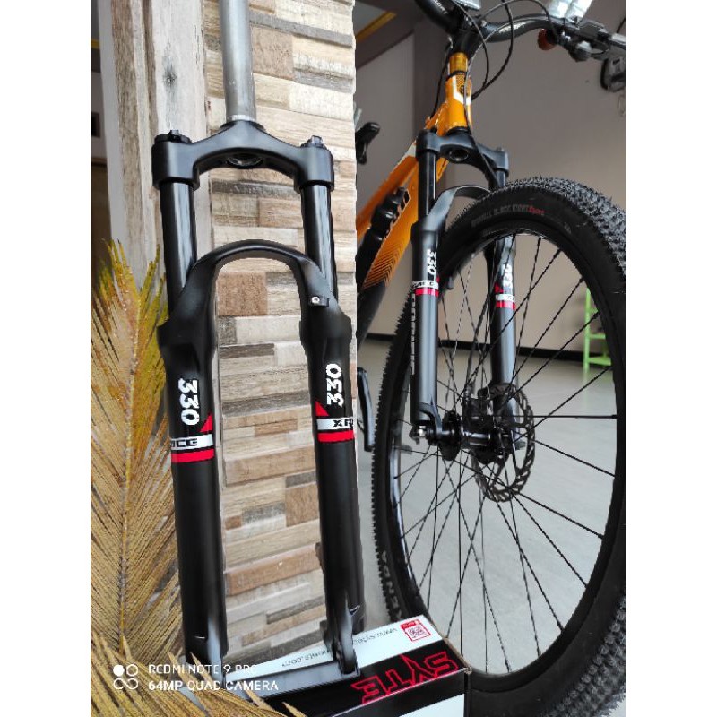 PACIFIC Garpu Fork Sepeda MTB 26 27.5 Xrace 330 Coil Lockout Suspensi shock Travel 120 mm