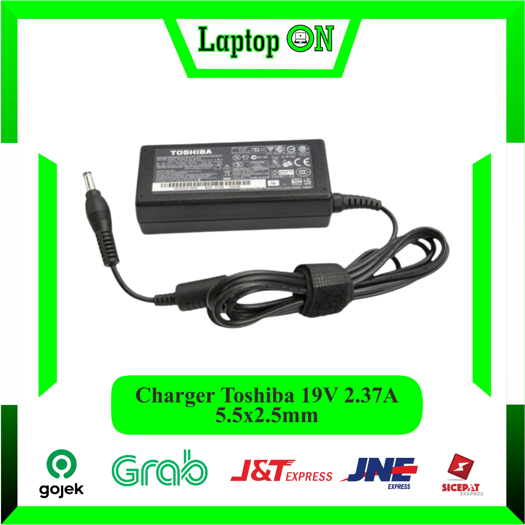 Adaptor Charger Cassan Laptop Toshiba 19V 2.37A / Adaptor Toshiba