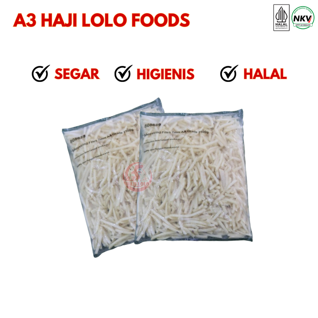 

Kentang shoestring A3 2,5 Kg P