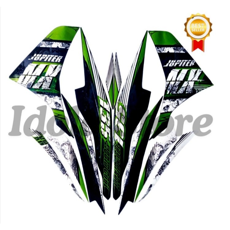 Stiker Striping Motor Yamaha Jupiter MX 2013 Hijau Lis Les Body Jupiter MX 2013 Berkualitas