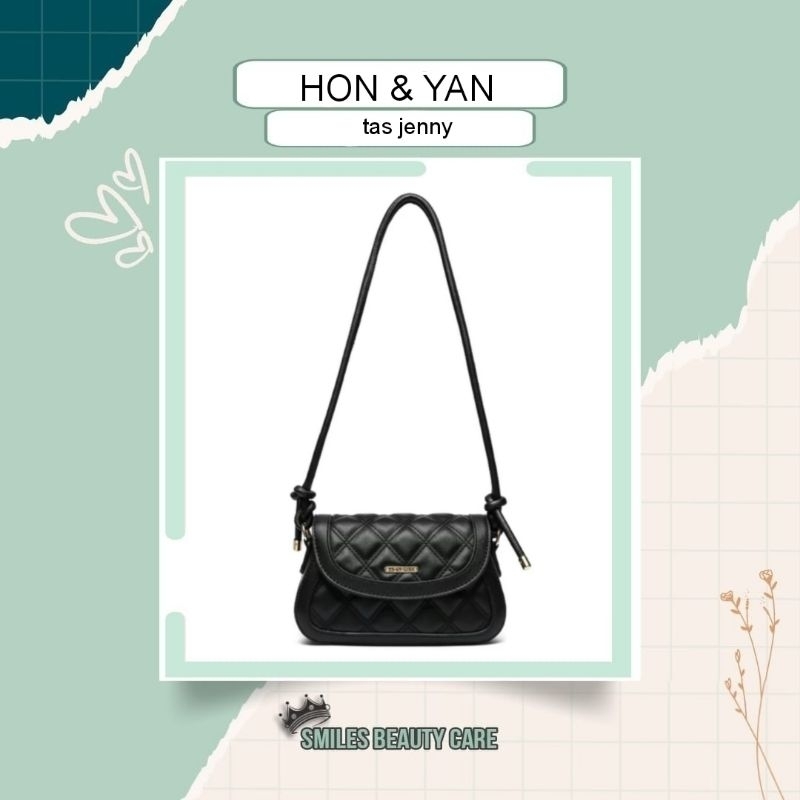HON&YAN  Bag Jenny / Tas wanita Warna Hitam