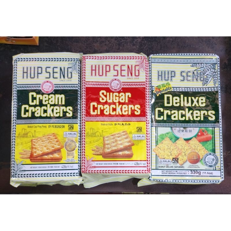 

HUP SENG HUPSENG CREAM CRACKERS SUGAR VEGETABLE DELUXE MALAYSIA