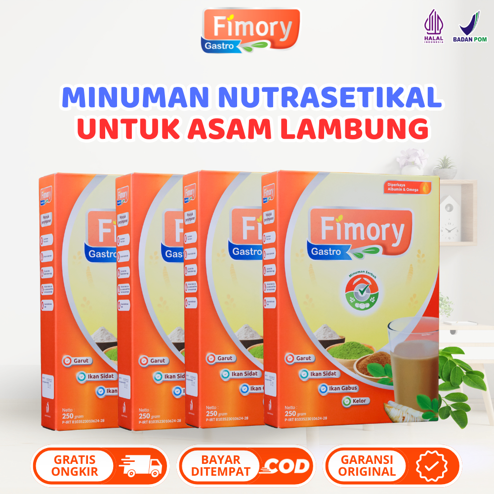 

Paket 4 Box Fimory Gastro - Minuman Nutrasetikal Untuk Asam Lambung Maag dan Gerd