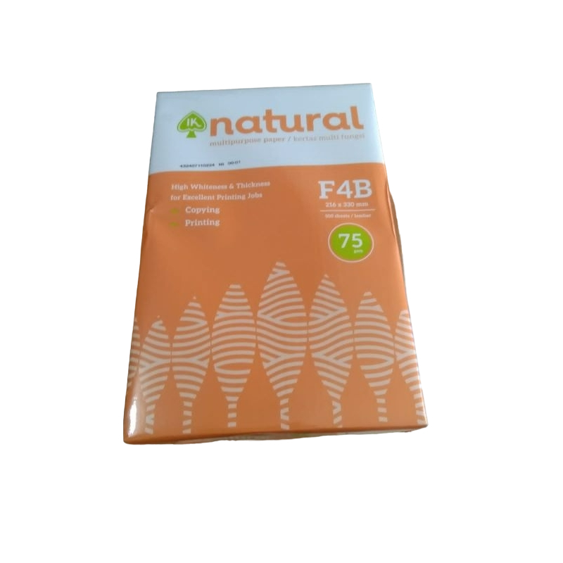 

KERTAS HVS UKURAN F4 NATURAL 75 GSM TEBAL