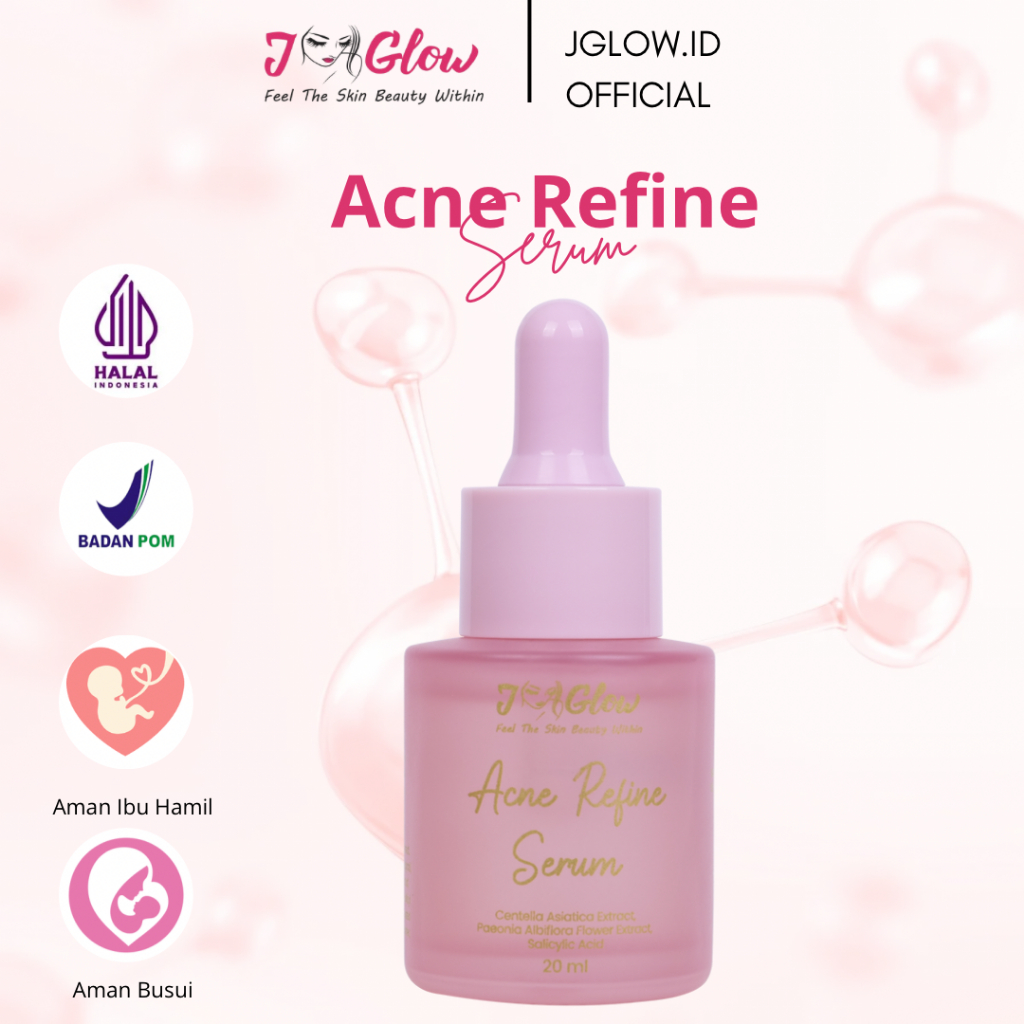 JGLOW- Acne Refine Serum Untuk kulit Berminyak Beruntus Atau Berjerawat  20 ml