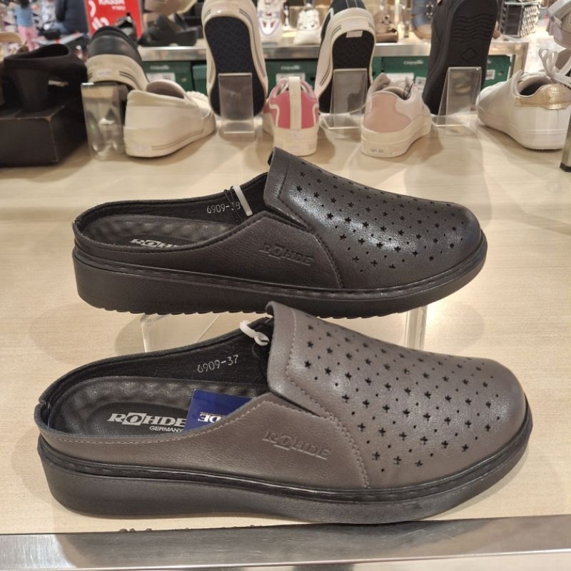 Rohde best seller sandal selop wedges hak 3cm wanita ringan empuk & ori size 36-41