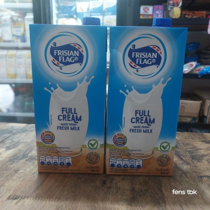 

SUSU UHT FULL CREAM FRISIAN FLAG MILK 1 L / SUSU CAIR FRISIAN FLAG