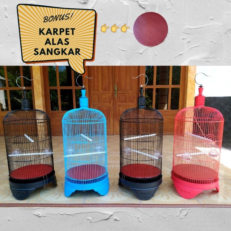 Sangkar kandang burung lovebird kapsul merk dragon D33 besi tebal