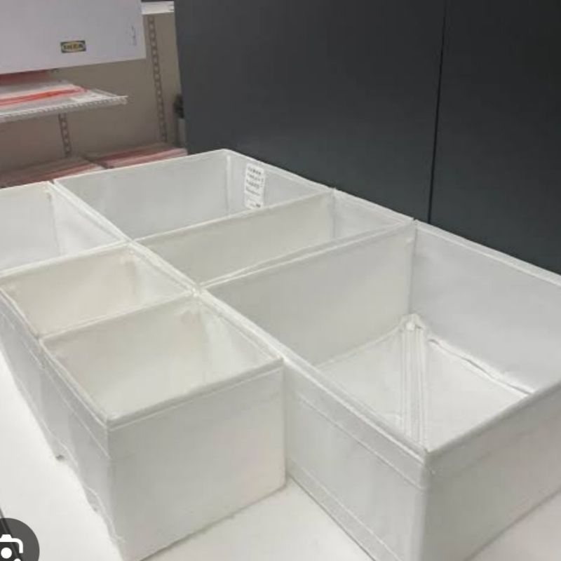 Box organizer Dalam Laci lemari pakaian 6Pc Organizer sekat Penyimpanan Kaos Kaki pakaian dalam baju