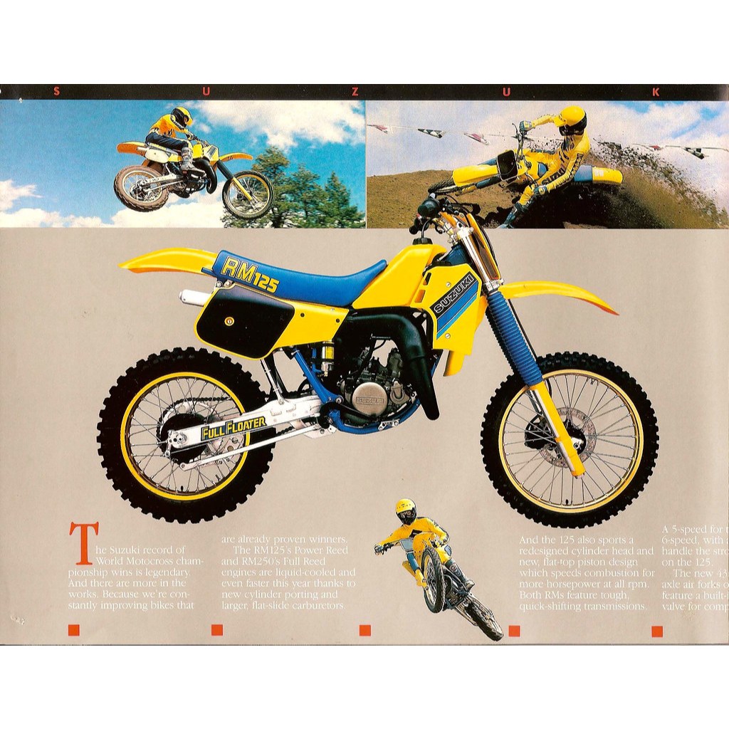 Sticker Decal Suzuki RM125 RM 125 1985 Hatesix