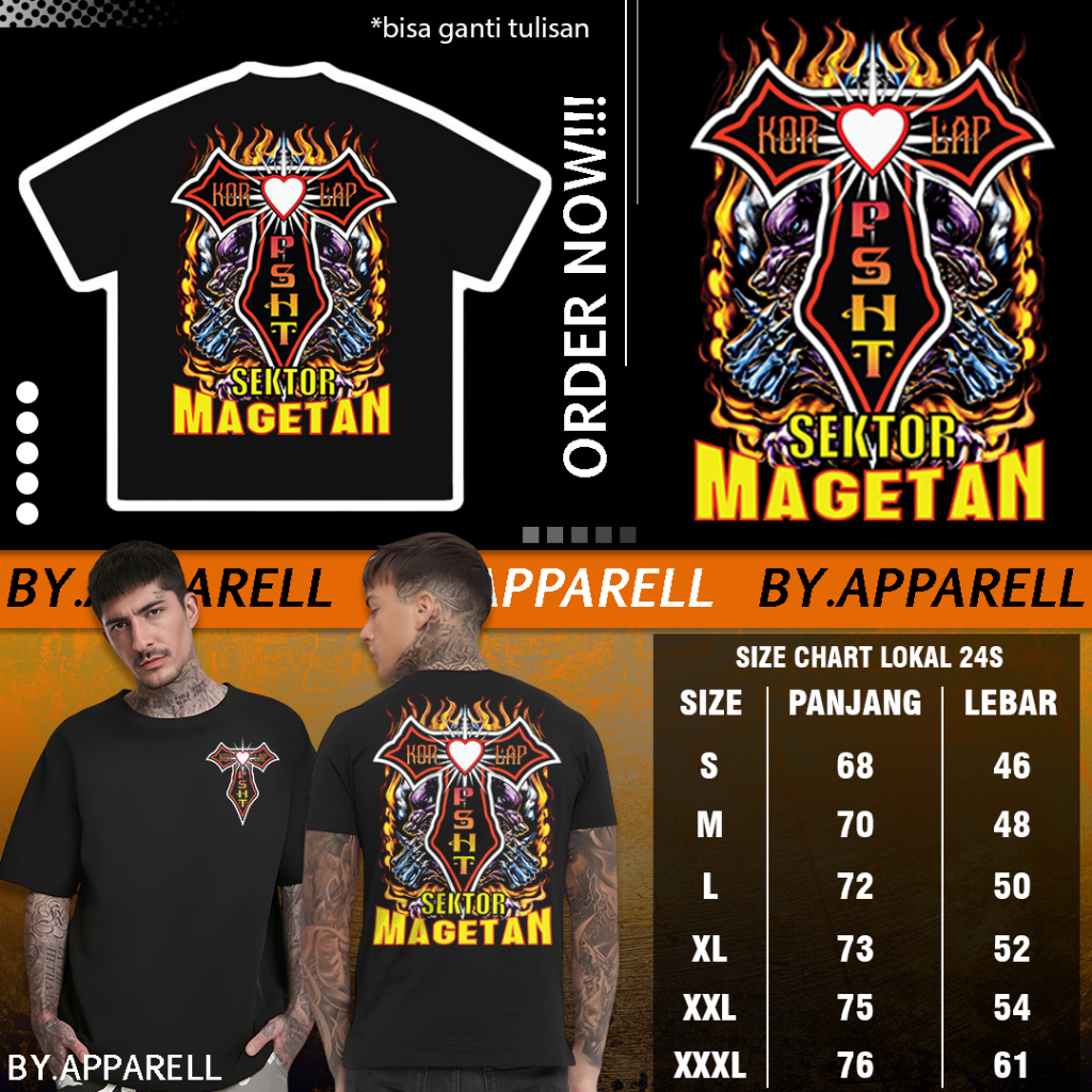 Kaos Korlap SH Terate (Bisa Ganti Tulisan)