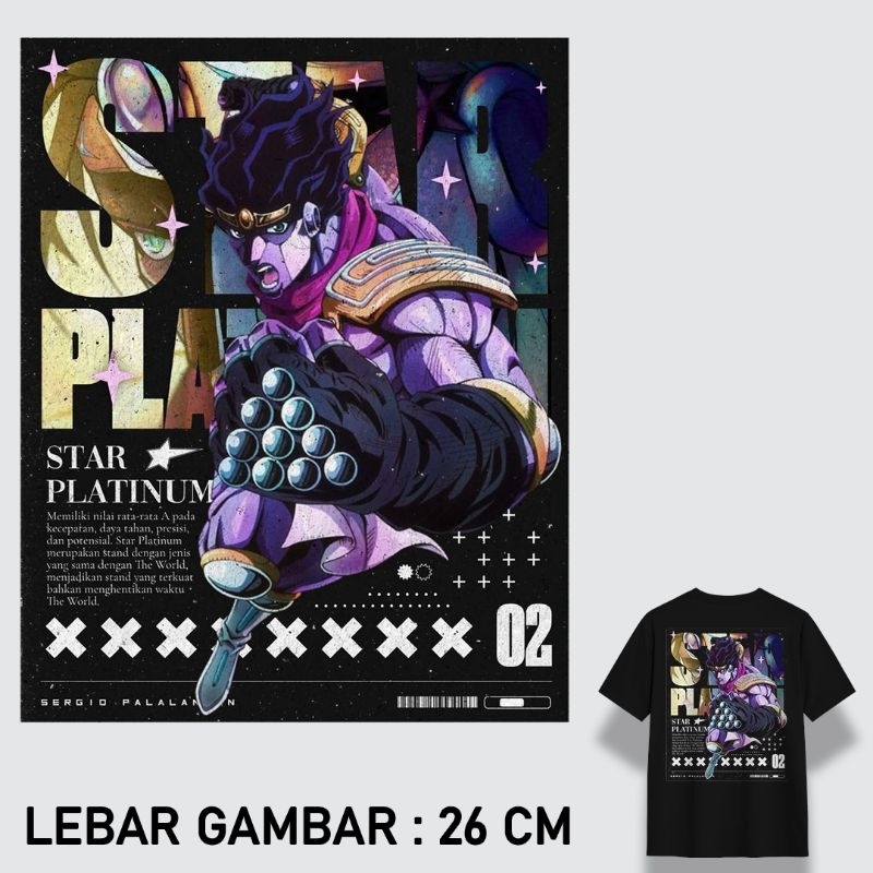 

STIKER DTF KAOS TINGGAL PRESS | JOJO'S BIZARRE ADVENTURE