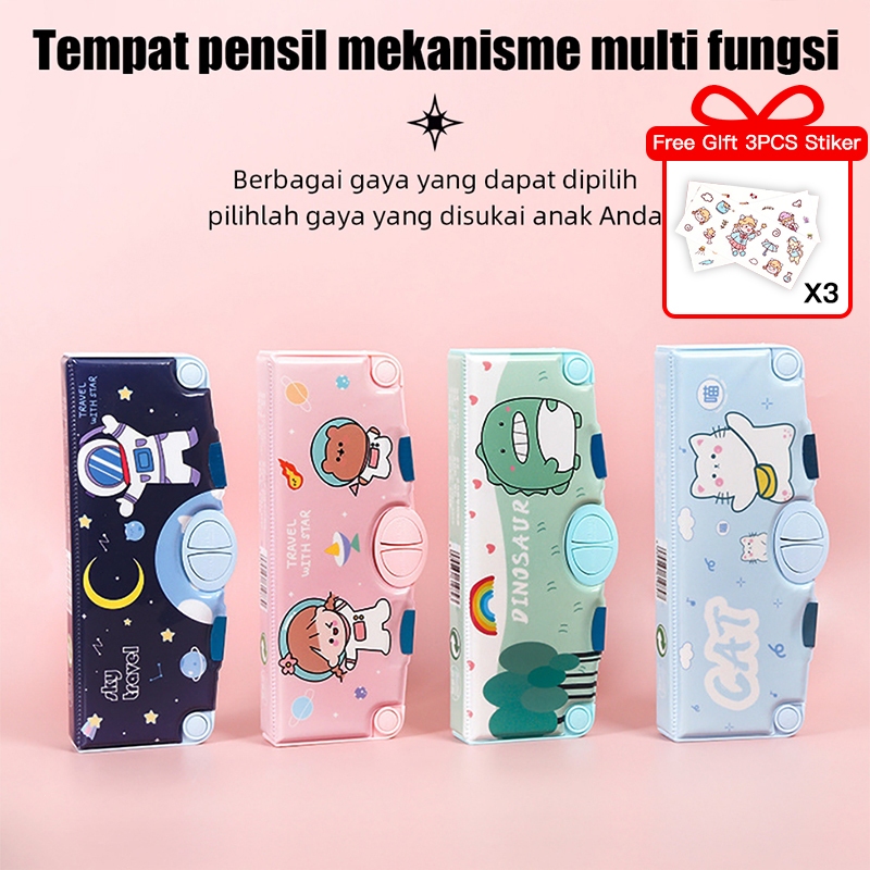 

Kotak Pensil Plastik Besar Pelajar Kartun Kawaii Kotak Pensil Multifungsi Hadiah Anak-anak Kotak Pena Kotak Alat Tulis Perlengkapan Sekolah