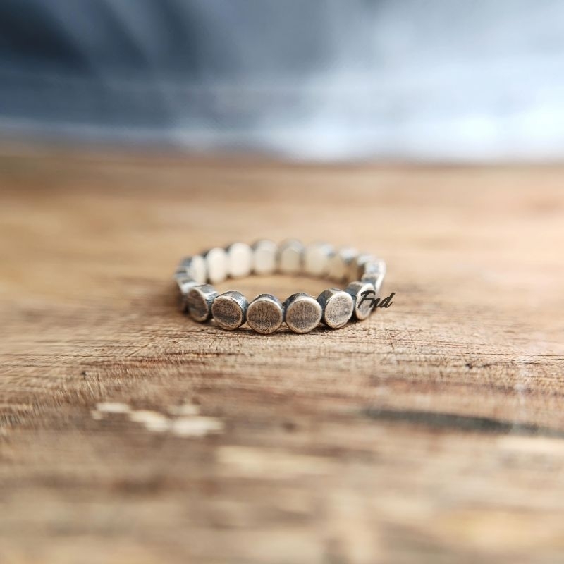 Cincin Pria Casual Perak Asli 925  Cp.45