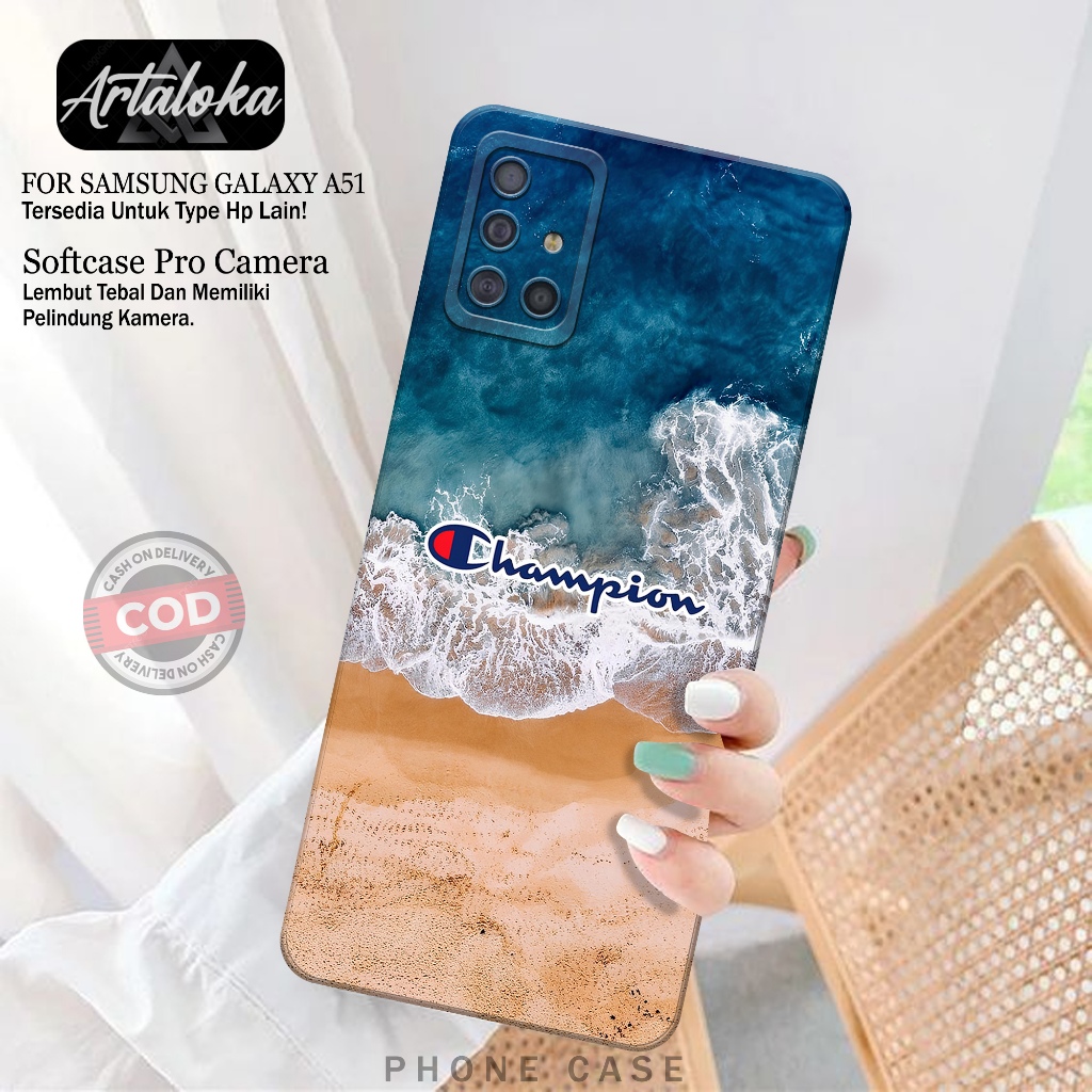 Softcase Hp Samsung Galaxy A51 Fashion Case Branded Case Samsung Galaxy A51 Silikon TPU Pro Camera C