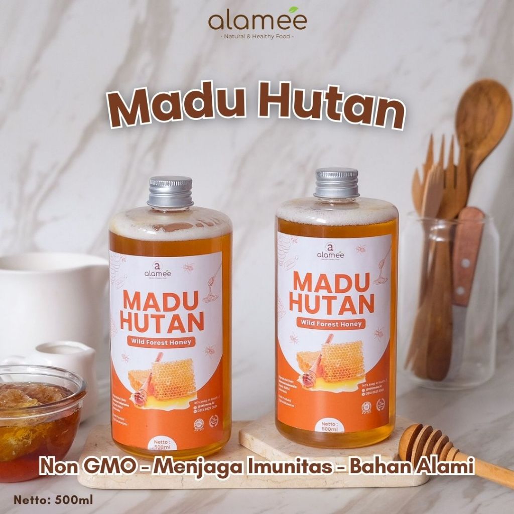 

Madu Asli 100% Tanpa Campuran 500ml Raw Honey Murni Hutan Liar Alami Natural Manis Forest
