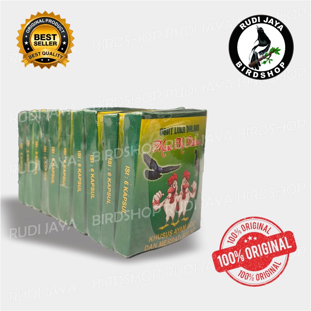 OBAT LUKA DALAM PLATINUM 1 PCS ISI 6 KAPSUL MENGOBATI AYAM BURUNG SAKIT MEMAR LUKA DALAM