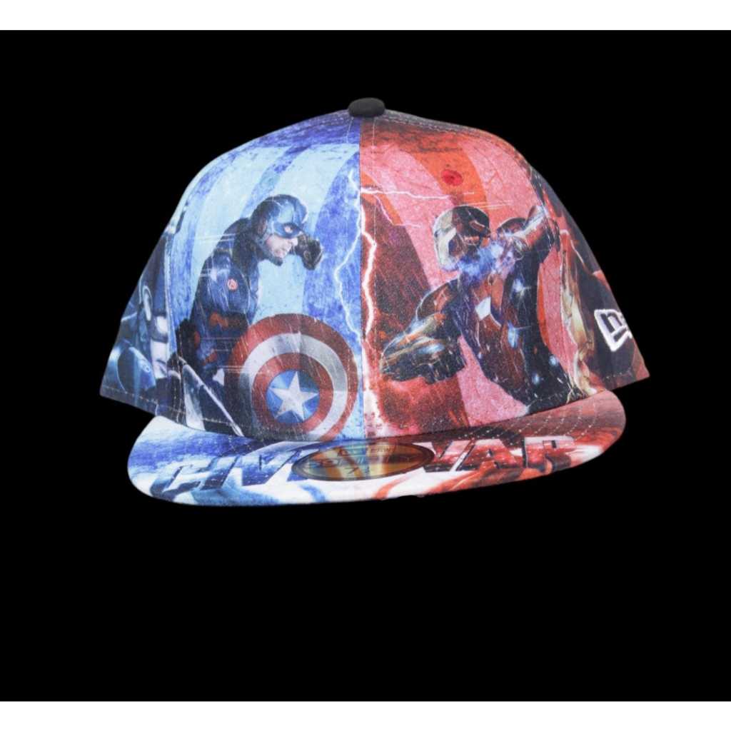 Topi NEWERA Full Print Collab AOV Original Captain amerika MARVEL collection