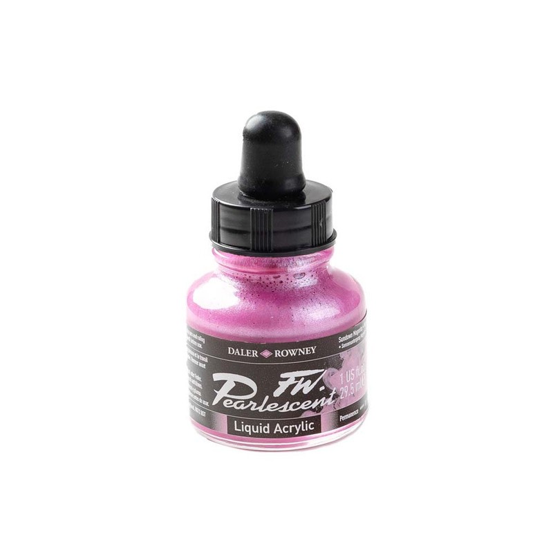 

Daler-Rowney FW Pearlescent 29.5ml Sundown Magenta- Cat Akrilik