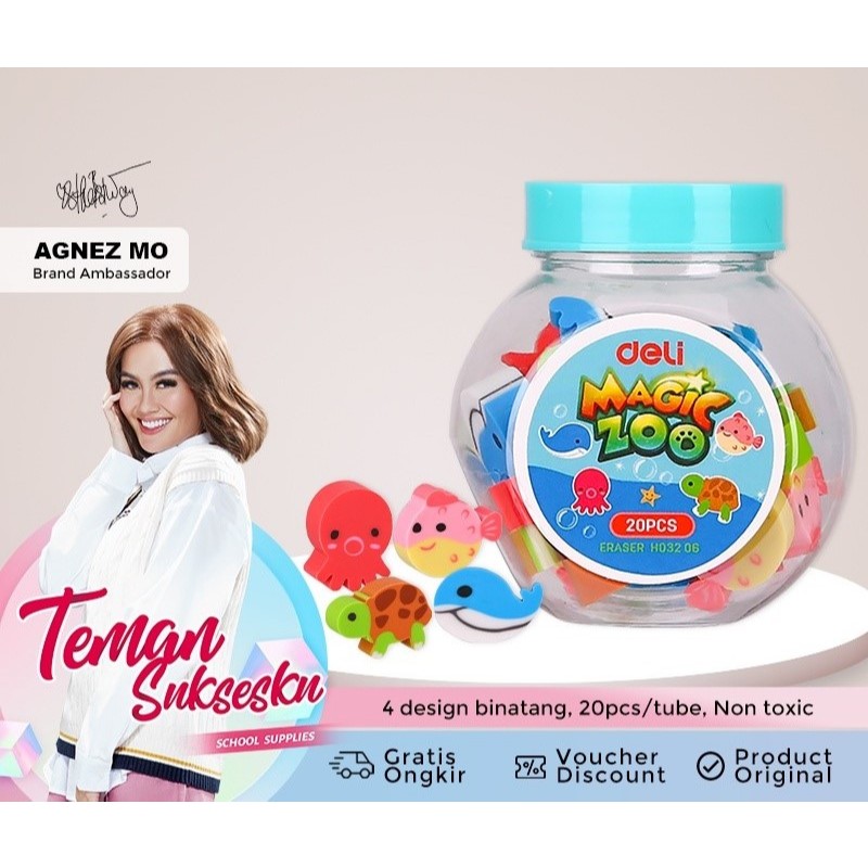 

Deli Penghapus Mini Bucket isi 20 pcs [Deli 7533]