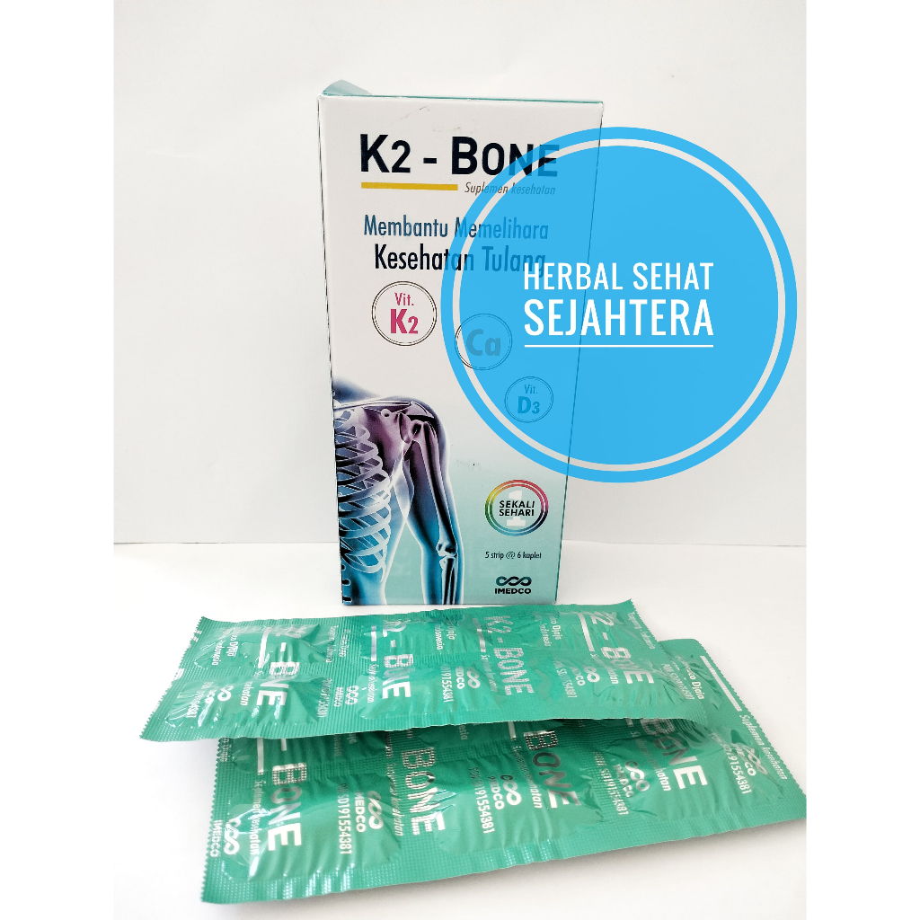 K2 BONE K2-Bone / K2 bone Vitamin isi 30 Kapsul - Vitamin Kesehatan Tulang