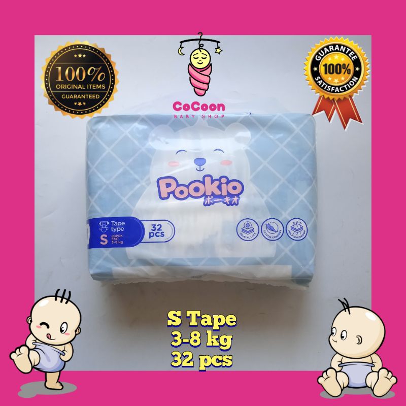 Popok Bayi Pokio Pookio Tape Perekat S32 S 32