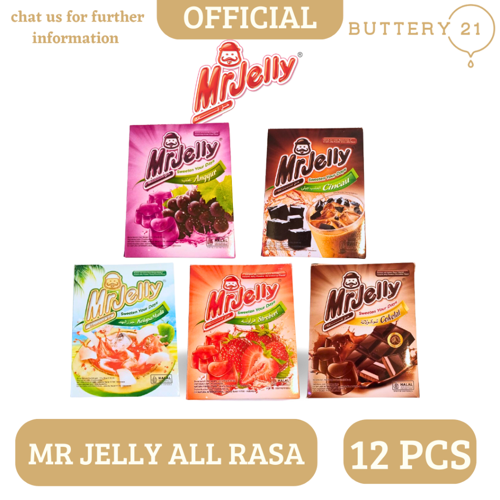 

MR JELLLY ALL RASA/SERBUK JELI INSTAN/INSTANT JELLY POWDER/JELLY EKONOMIS BUBUK