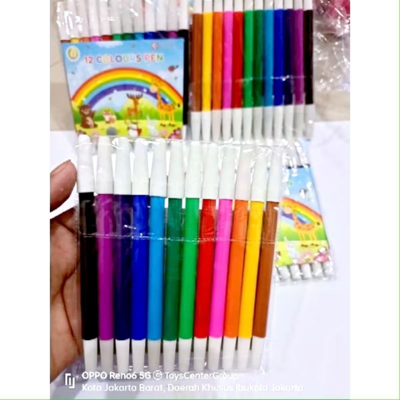

12pcs spidol warna/colours pen murah