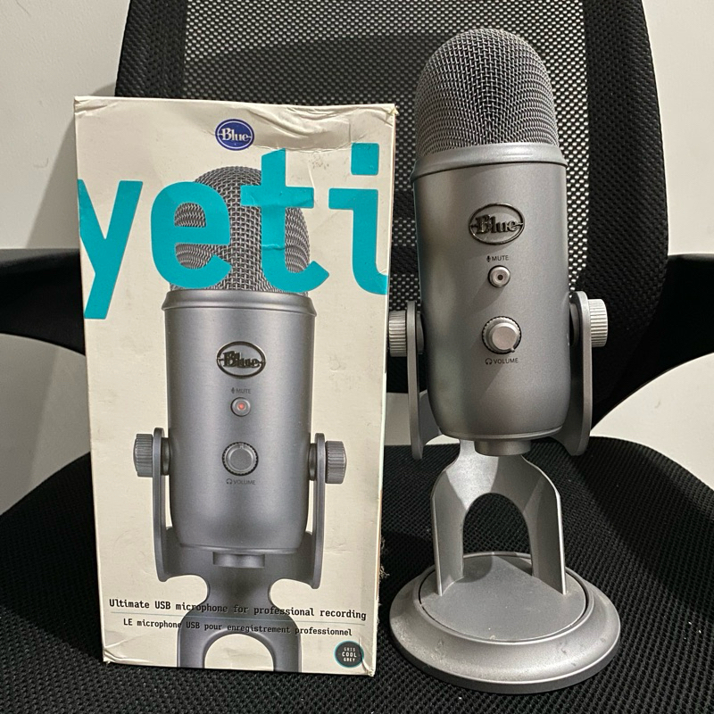 ORIGINAL MICROPHONE CONDENSER USB PROFESSIONAL MULTI-PATTERN FOR RECORDING & STREAMING BLUE YETI PRE