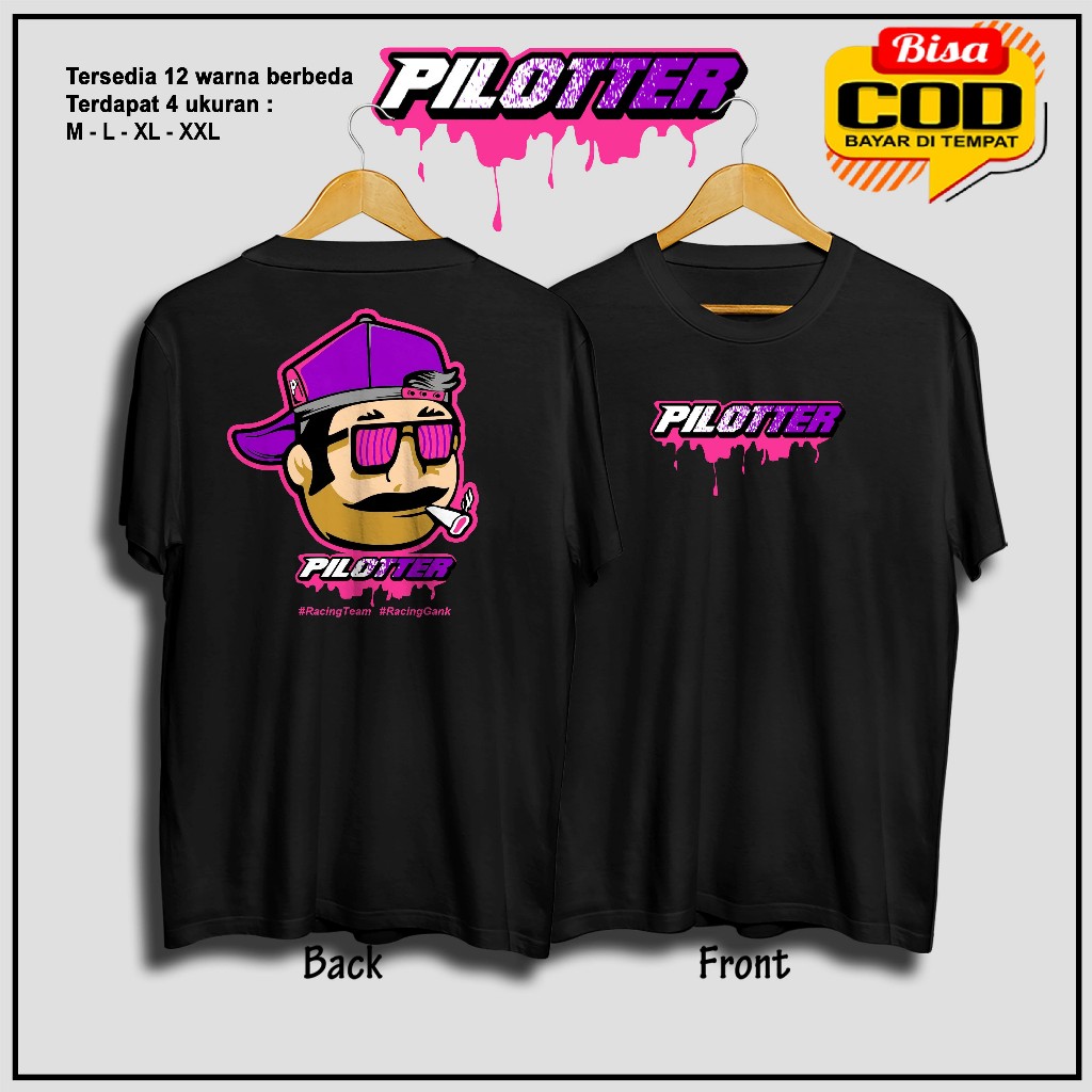 KAOS PILLOTER UNGU - PILLOTER UNGU - KAOS RACING